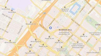 Map for Bunker Hill Towers Apartments - Los Angeles, CA