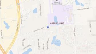 Map for Condominiums at Auburn Ridge  - Auburn Hills, MI