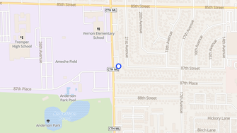 Map for Southcrest Apartments - Kenosha, WI