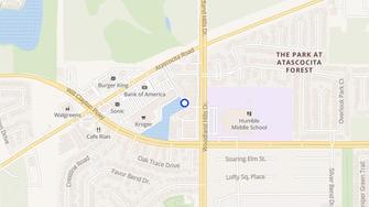 Map for Woodland Hills Luxury Apartments  - Humble, TX