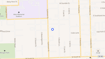 Map for Cedar Wood Apartments - Alvin, TX