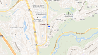 Map for Parkside Condominiums - Bethesda, MD