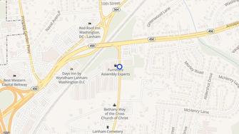 Map for Whitfield Towne Apartments - Lanham, MD