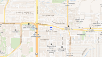 Map for L'abri Associates - Boulder, CO
