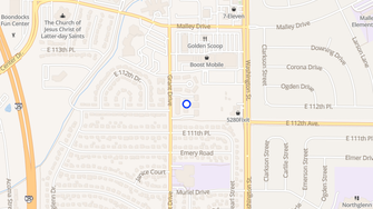 Map for Squire Village Apartments - Northglenn, CO