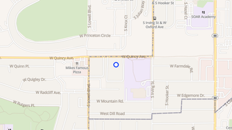 Map for Falcon Run Apartments - Englewood, CO