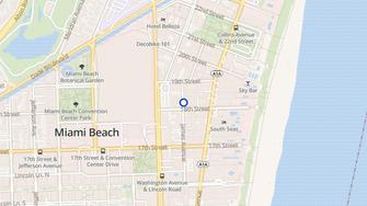 Map for Miljean Hotel - Miami Beach, FL