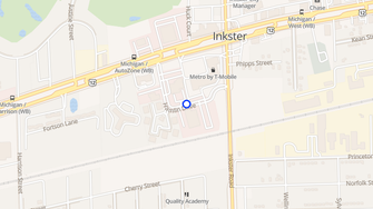 Map for Hamlin Place Estates - Inkster, MI
