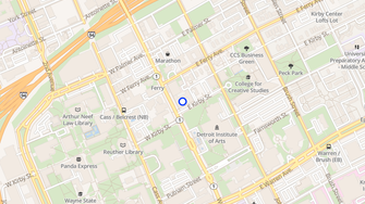 Map for Park Shelton Apartments - Detroit, MI
