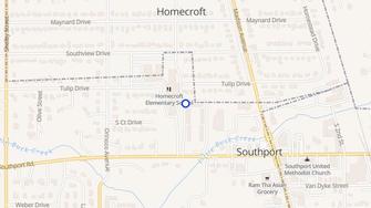 Map for Buckridge At Southport Apartments - Indianapolis, IN