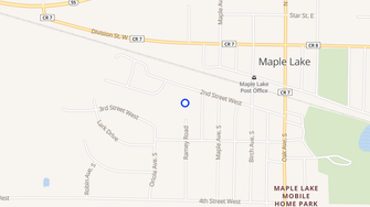 Map for Maple Manor Apartments - Maple Lake, MN