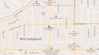Map for La Fontaine - West Hollywood, CA