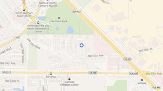 Map for Creekwood Apartments - Gainesville, FL