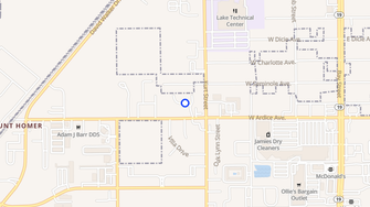 Map for Deerwood Apartments - Eustis, FL