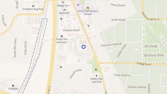 Map for Fountain Apartments - Bellevue, NE