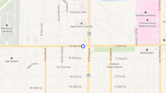 Map for Simonson Apartment Rentals - Fremont, NE