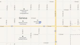 Map for Pioneer Manor - Geneva, NE