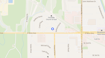 Map for Woodcrest Apartments - Oklahoma City, OK