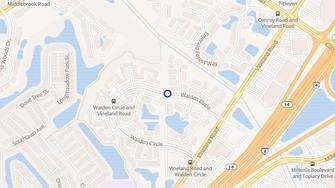 Map for Walden Woods Apartment - Orlando, FL