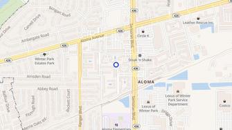 Map for La Aloma Apartments - Winter Park, FL