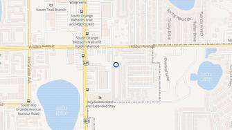 Map for Executive Resorts Apartments - Orlando, FL