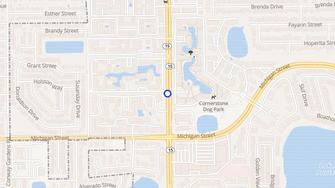 Map for Mallard Cove at Conway  - Orlando, FL