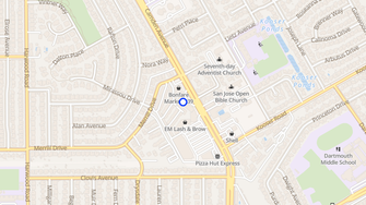 Map for Del Coronado Apartments - San Jose, CA