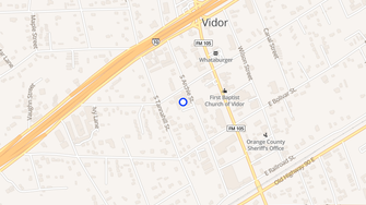 Map for Vermont Apartments - Vidor, TX