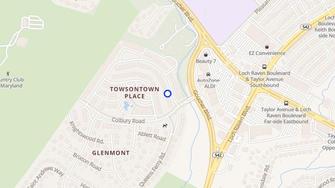 Map for Glenmont Garden & Tower Apartments - Baltimore, MD