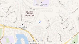 Map for Cecilia Place - Tiburon, CA