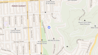 Map for Mt Sutro Terrace Apartments - San Francisco, CA