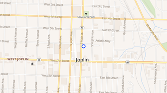 Map for Frisco Station Lofts - Joplin, MO