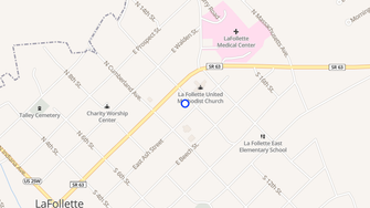 Map for Morningside Apartments - La Follette, TN