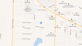 Map for Woodcrest Park Apartments - Fort Smith, AR