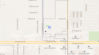 Map for Senior Cottages - Apache Junction, AZ