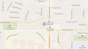 Map for Kachina Apartments - Chandler, AZ