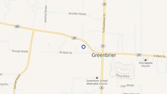 Map for Mountain Drive Apartments - Greenbrier, AR