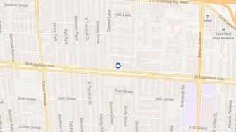 Map for Polo Run Apartments - Metairie, LA