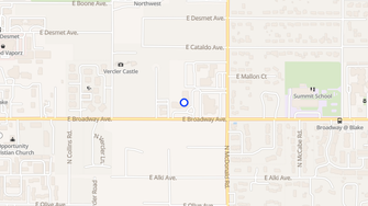 Map for Grace Court Apartments - Spokane Valley, WA