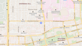 Map for Woodland Avenue Brickstone - Des Moines, IA