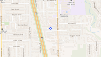 Map for Hacienda West Apartments - Redding, CA