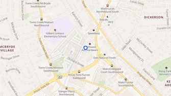 Map for Tech Terrace Apartments - Blacksburg, VA