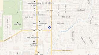 Map for Tanglewood Apartments - Florence, OR