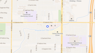 Map for Cambridge Court Apartments - Fresno, CA