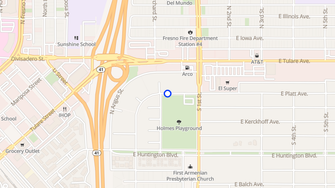 Map for Canyon Crest Condominiums - Fresno, CA