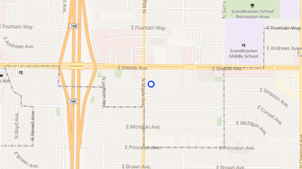 Map for Summertree Apartments - Fresno, CA