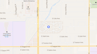 Map for Northcreek Apartments - Fresno, CA