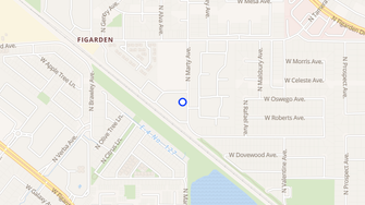 Map for Bridgewood Apartments - Fresno, CA