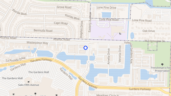 Map for San Matera The Gardens - Palm Beach Gardens, FL