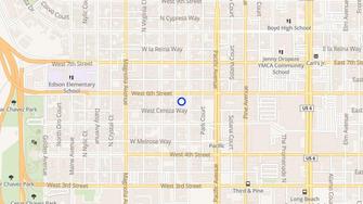 Map for Towne Shore - Long Beach, CA